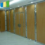 India Movable Wooden Acoustic Folding Sliding Partition Walls For Conference Room for sale