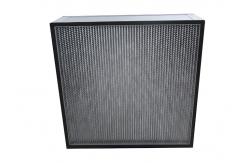 China Commercial Aluminium Foil Separator Deep_Pleat High Efficiency Air Filter H13 H14 Air Conditioning System For Clean Room supplier