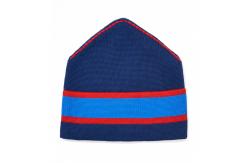 China Striped Slouchy Beanie Hat Womens , Soft Warm Hand Knitted Beanies For Winter supplier