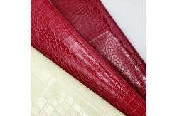 China Glossy Crocodile PVC Leather Packaging Box Crocodile Embossed Leather supplier