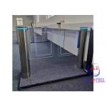 Security 60-110cm Pedestrian Entrance Swing Turnstile Acrylic Arm With Brushless Motor for sale