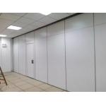 Wooden MDF Restaurant Foldable Movable Sliding Partition Walls Rolling System