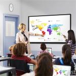 2025 Hot Sale Android Windows Dual System Interactive Panel 86 Inch 65 Interactive Touch Flat Panel for Education for sale