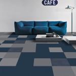 Solution Dyed Polypropylene Nylon Carpet Tiles 50x50cm Loop Pile For Business for sale