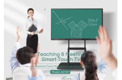 China 3840X2160 UHD Infrared Touch Screen Whiteboard AG Glass 20 Points supplier