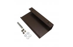 China 196mm Solid Aluminum Profile Furniture Pull Handle Replacement Hardware supplier