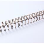 Bronze 1.25 Inch Book Binding Materials , Dia31.8mm Wire O Bound for sale