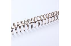 China Bronze 1.25 Inch Book Binding Materials , Dia31.8mm Wire O Bound supplier