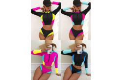 China Beach Occasion Swimming Suits Bikini with Striped Pattern supplier