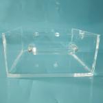 High Purity Square Thick Wall Quartz Container For High Temp Sintering Tank