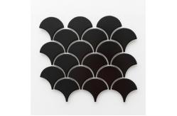 China Dragon Scale Full Body Mosaic Ceramic Tiles Bathroom Background Wall Fish Scale Tile supplier