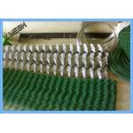 PVC Coated 2x2 Steel Chain Link Fence 1.8 X 15 Meters For Road Fencing for sale