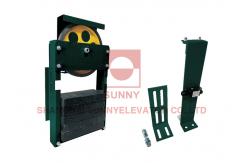 China Elevator Tension Passenger Lift Safety Devices For Pit Guide Rail Side supplier