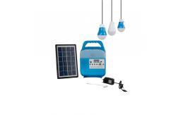 China 3PCS 5W Portable Solar Light Bulb ABS Solar Panel Home Lighting supplier