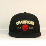 6 Panel Flat Bill Hats , Custom 100% Acrylic Flat Brim Black Gorras Cap,Custom Logo for sale