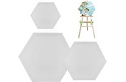 China Acid Free Frame Stretched Canvases Board Hexagon Shaped Stretched Linen Canvas supplier