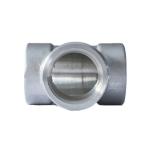 China Galvanized Threaded Pipe Fitting 45 90 Degree Elbow Customized Threaded Equal Tee manufacturer