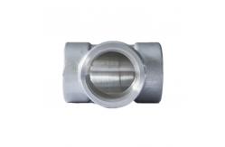 China Galvanized Threaded Pipe Fitting 45 90 Degree Elbow Customized Threaded Equal Tee supplier