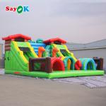Colorful Inflatable Obstacle Course for Indoor and Outdoor Inflatable Sport Game Inflatable Castle With Slide for sale