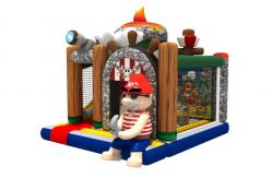 China Pirate Themed Thick PVC Material Inflatable Jump House Combo Multi - Play supplier