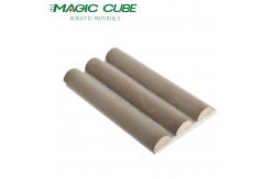 China Suede Wrapped Semi Circular MDF Acoustic Panels With Recycled Felt Backing supplier