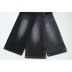 100% Cotton 12 Once Virgin Cotton Rigid Denim Fabric For Jeans Dark Black for sale