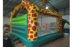 China Amusement Park Custom Made Inflatables Giraffe Bounce Combo Enviroment - Friendly supplier