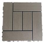 Recyclable WPC Deck Tile Wood Plastic Composite Interlocking Plank for sale