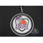 basketball Club Antique Silver Plating Custom Award Medals Soft Enamel Sports Events Medallion for sale