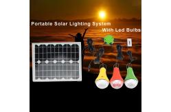 China 5200mah Li Battery Solar Home Lighting System With 3PCS 3W Bulbs supplier