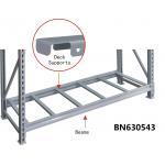 Assembled Heavy Duty Metal Shelving Rack Shrink Packed 3 Steel Deck Supports