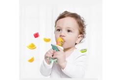 China Non Slip Leakproof Fruit Feeder Dummy , Lightweight BPA Free Silicone Teether supplier