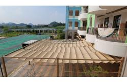 China Outdoor&indoor Motorized Wave Sliding Awning Shade Sail supplier