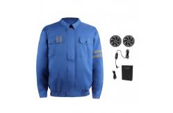 China PSE Air Conditioned Work Suit Construction Aircon Clothes Navy Blue supplier