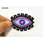 OEM Eye Logo Design Custom Applique Patches For Apparel 4.5cm Tall for sale