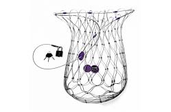China 304/316 stainless steel ferrule wire rope mesh for bag protector supplier