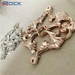 Rose Gold Luxury Style Shining Surface PVC Window Georgian Bar Decorative Flowers for sale