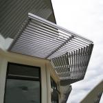 85mm Aluminum Sun Louver Breathable External Sun Blinds Powder Coated for sale
