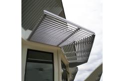 China 85mm Aluminum Sun Louver Breathable External Sun Blinds Powder Coated supplier