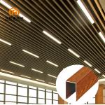 Interior Decorative Ceiling Panels Suspended U Shape Ceiling Tiles Aluminium Linear Baffle Ceiling for sale