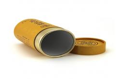 China Golden hot stamping paper tubes for tea packaging supplier