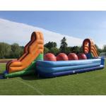 Outdoor Party Game Wipeout Inflatable Obstacle Course Big Balls Combo Bouncer for sale