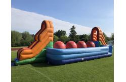 China Outdoor Party Game Wipeout Inflatable Obstacle Course Big Balls Combo Bouncer supplier