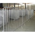 China Wholesale Flat Feet Hot Dipped Galvanized Steel Crowed Control Barrier Pedestrian Barricade Safety Barrier for sale