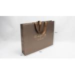 Bright Gold Iridescent Paper Bags Screen Printing Brown Paper Gift Bags for sale