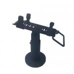 Pure Metal Black POS Terminal Stand Adjustable For Cashier Counter System