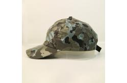 China 6 Panel Adjustable Baseball Cap For Low Profile Camouflage Unconstructed Dad Hat supplier