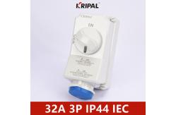 China IEC IP44 32A Single Phase Switch Socket With mechanical interlock supplier