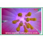 1.5m Diameter Inflatable Lighting Decoration Flower / inflatable Flower Lighting