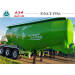 3 Axle Light Bulk Cement Tank Trailer 50 Tons Payload for sale